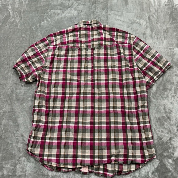 Tommy Bahama Shirt Mens XL Pink Plaid Short Sleeve Button Island‎ Modern Fit - Picture 2 of 6